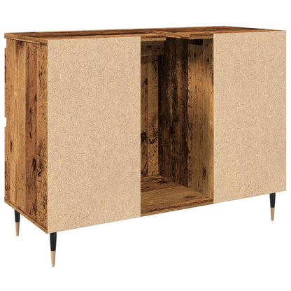 vidaXL Meuble de salle de bain aspect bois de récupération 80x33x60 cm bois d'ingénierie