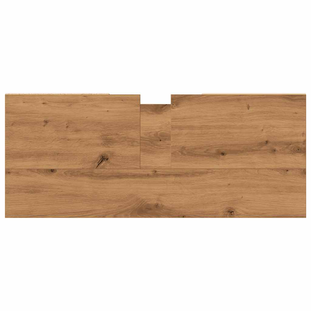 vidaXL Meuble de salle de bain chêne artisanal 80x33x60 cm bois d'ingénierie