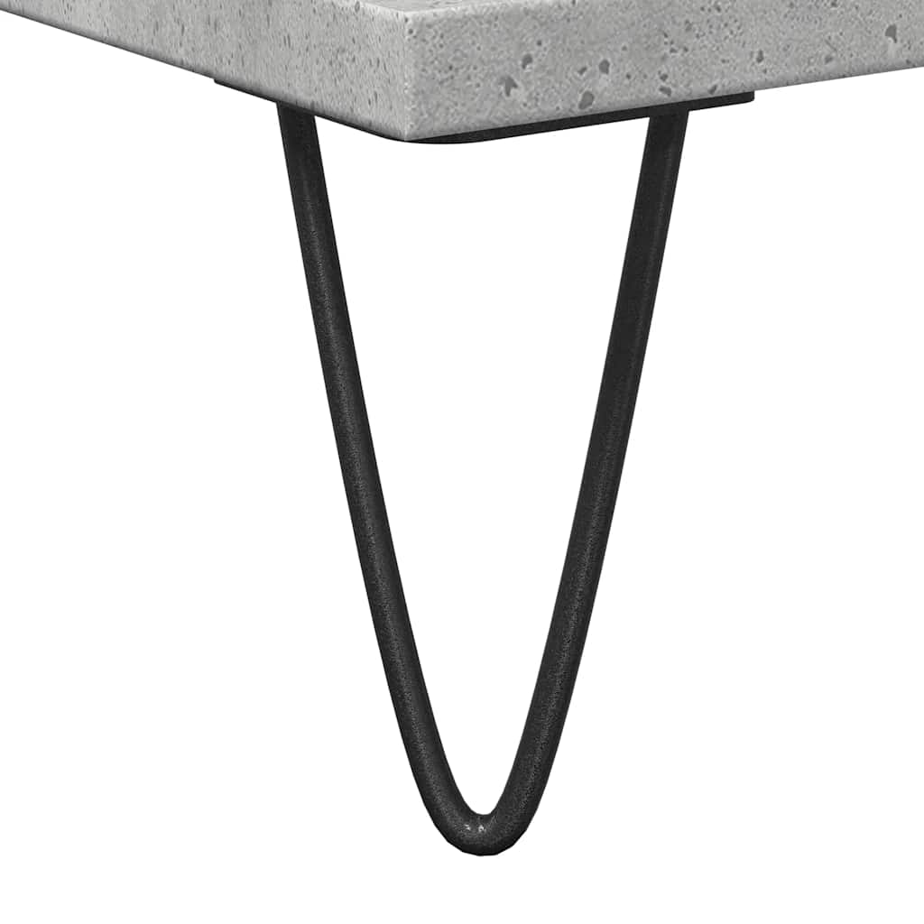 vidaXL Badschrank Betongrau 80x33x60 cm Holzwerkstoff