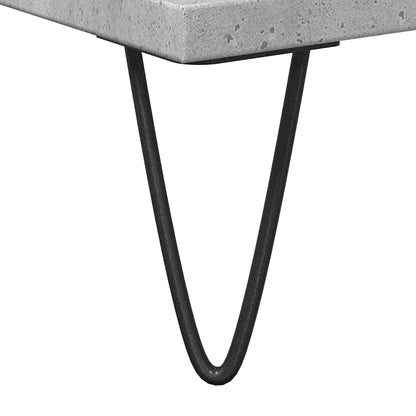 vidaXL Badschrank Betongrau 80x33x60 cm Holzwerkstoff