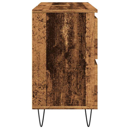 vidaXL Meuble de salle de bain aspect bois de récupération 80x33x60 cm bois d'ingénierie