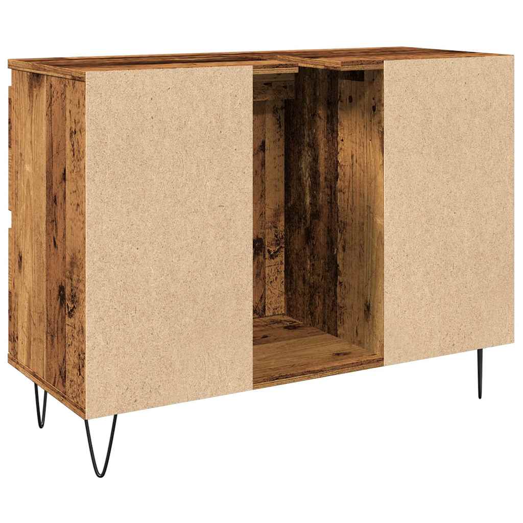 vidaXL Meuble de salle de bain aspect bois de récupération 80x33x60 cm bois d'ingénierie