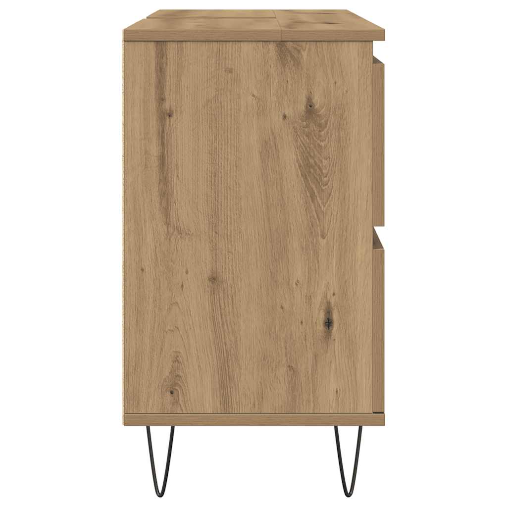 Badschrank Artisan-Eiche 80x33x60 cm Holzwerkstoff