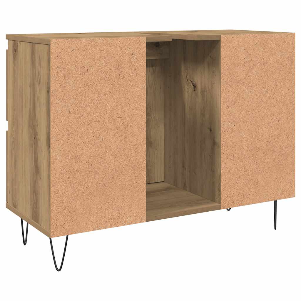 Badschrank Artisan-Eiche 80x33x60 cm Holzwerkstoff