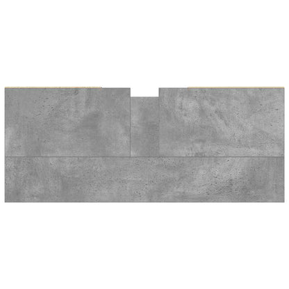 vidaXL Waschbeckenunterschrank Betongrau 80x33x60 cm Holzwerkstoff