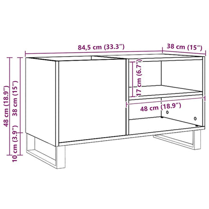 Plattenschrank Artisan-Eiche 84,5x38x48 cm Holzwerkstoff