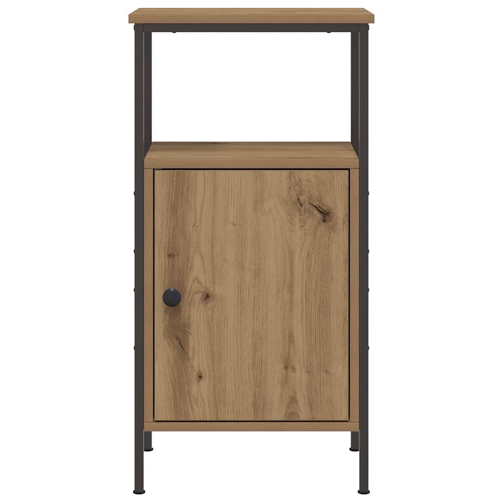 vidaXL Nachttische 2 Stk. Artisan-Eiche 41x31x80 cm Holzwerkstoff