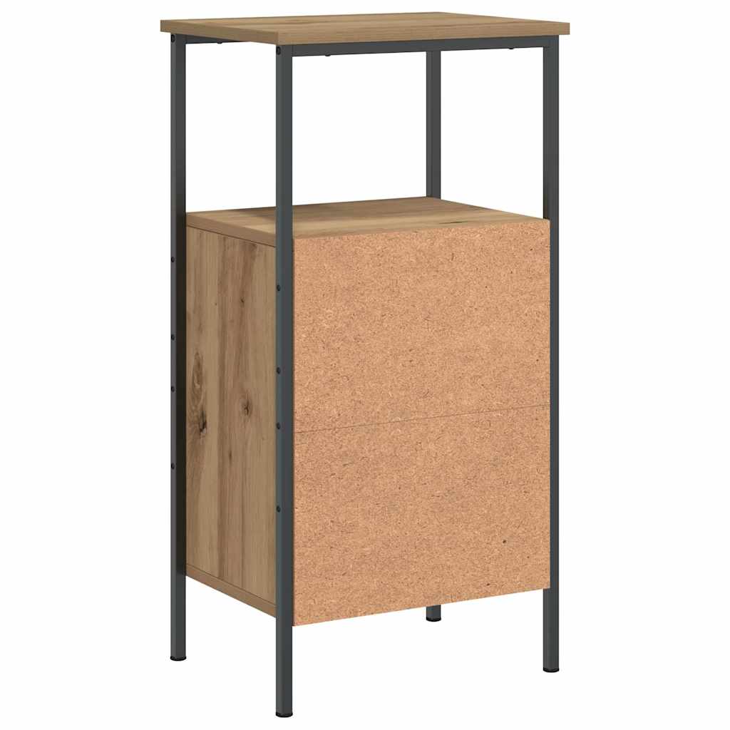 vidaXL Nachttische 2 Stk. Artisan-Eiche 41x31x80 cm Holzwerkstoff