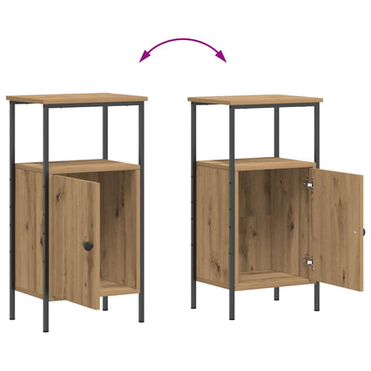 vidaXL Nachttische 2 Stk. Artisan-Eiche 41x31x80 cm Holzwerkstoff