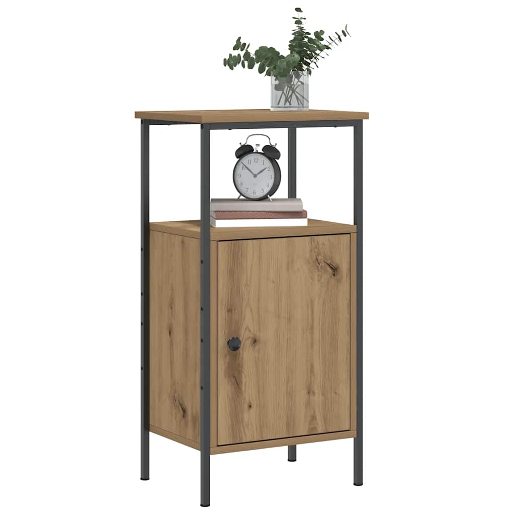 vidaXL Nachttische 2 Stk. Artisan-Eiche 41x31x80 cm Holzwerkstoff