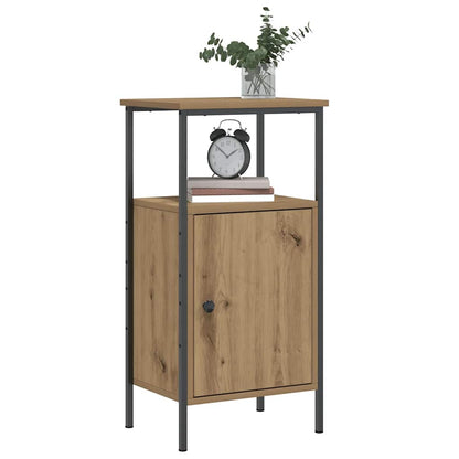 vidaXL Nachttische 2 Stk. Artisan-Eiche 41x31x80 cm Holzwerkstoff