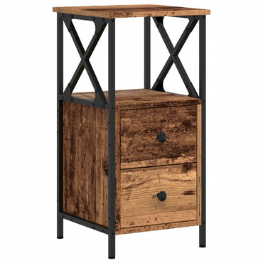 vidaXL Nachttisch Altholz-Optik 34x35,5x70 cm Holzwerkstoff