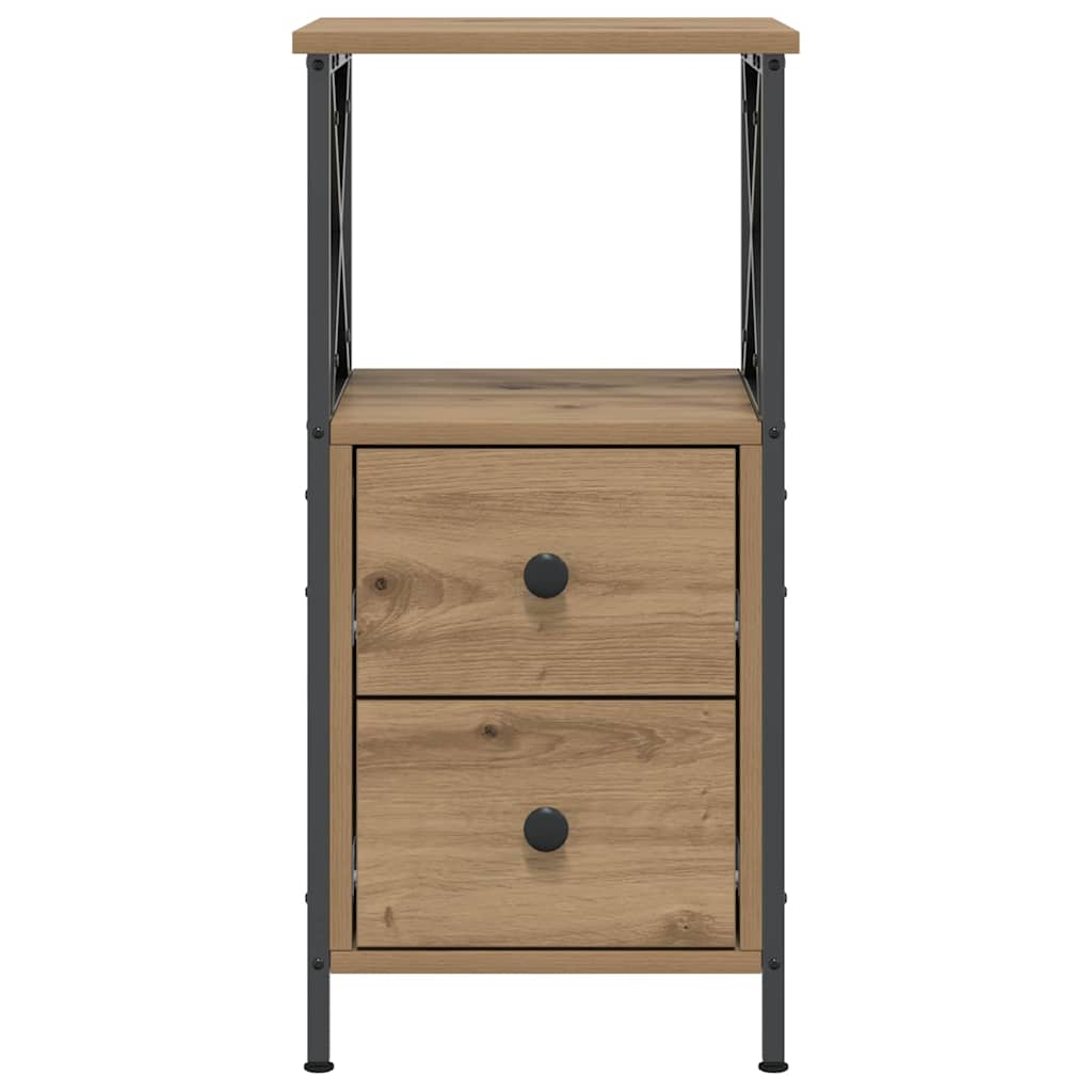 vidaXL Nachttisch Artisan-Eiche 34x35,5x70 cm Holzwerkstoff