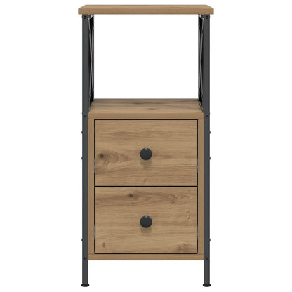vidaXL Nachttische 2 Stk. Artisan-Eiche 34x35,5x70 cm Holzwerkstoff