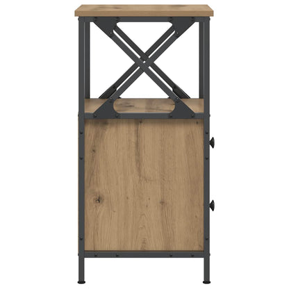 vidaXL Nachttische 2 Stk. Artisan-Eiche 34x35,5x70 cm Holzwerkstoff