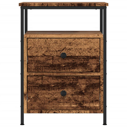 vidaXL Table de chevet aspect bois recyclé 44x45x60 cm Bois d'ingénierie