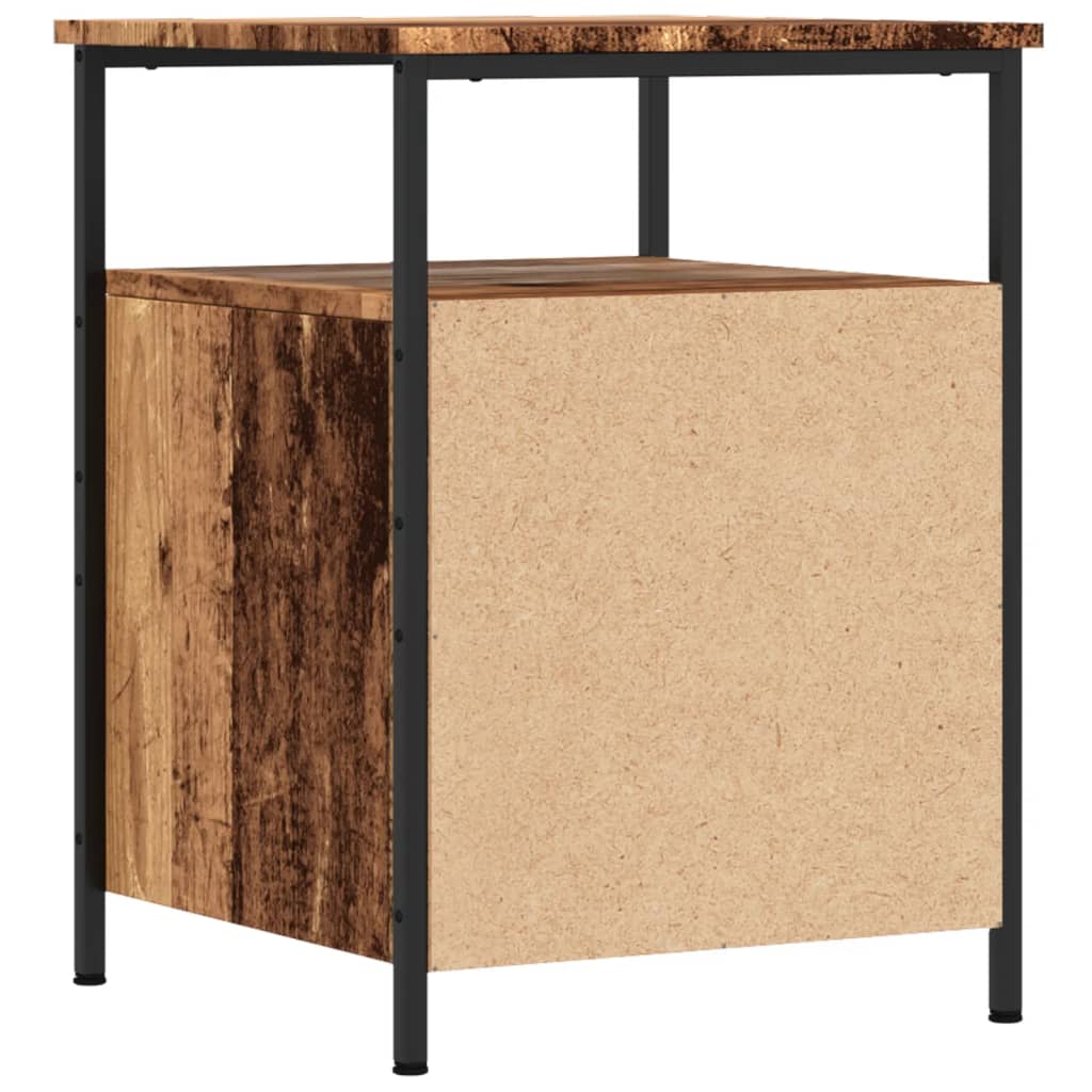 vidaXL Tables de chevet 2 pcs Aspect bois de récupération 44x45x60 cm Bois d'ingénierie