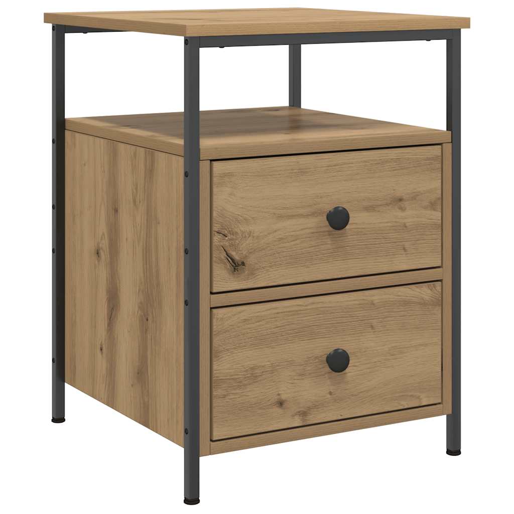 vidaXL Tables de chevet 2 pcs Chêne artisan 44x45x60 cm Bois d'ingénierie