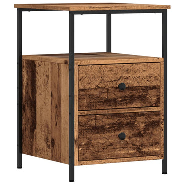 vidaXL Table de chevet aspect bois recyclé 34x35,5x50 cm bois d'ingénierie