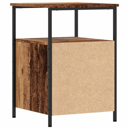 vidaXL Table de chevet aspect bois recyclé 34x35,5x50 cm bois d'ingénierie