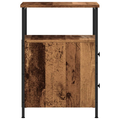 vidaXL Tables de chevet 2 pcs Aspect bois de récupération 34x35,5x50 cm Bois d'ingénierie