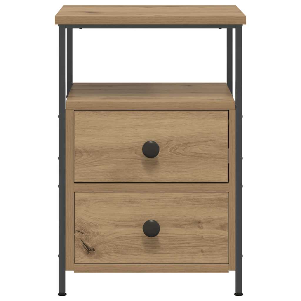 vidaXL Nachttisch Artisan-Eiche 34x35,5x50 cm Holzwerkstoff