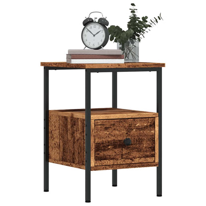 vidaXL Nachttische 2 Stk. Altholz-Optik 34x36x50 cm Holzwerkstoff
