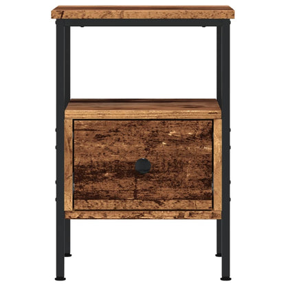 vidaXL Nachttische 2 Stk. Altholz-Optik 34x36x50 cm Holzwerkstoff