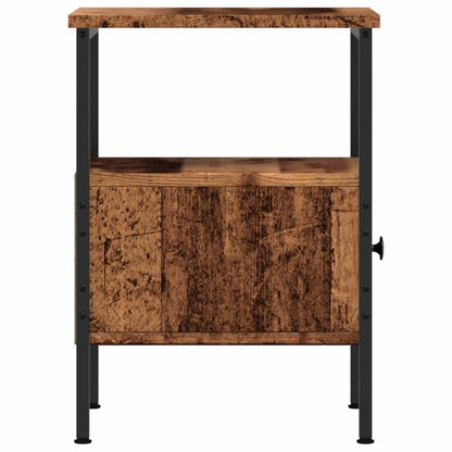 vidaXL Nachttische 2 Stk. Altholz-Optik 34x36x50 cm Holzwerkstoff