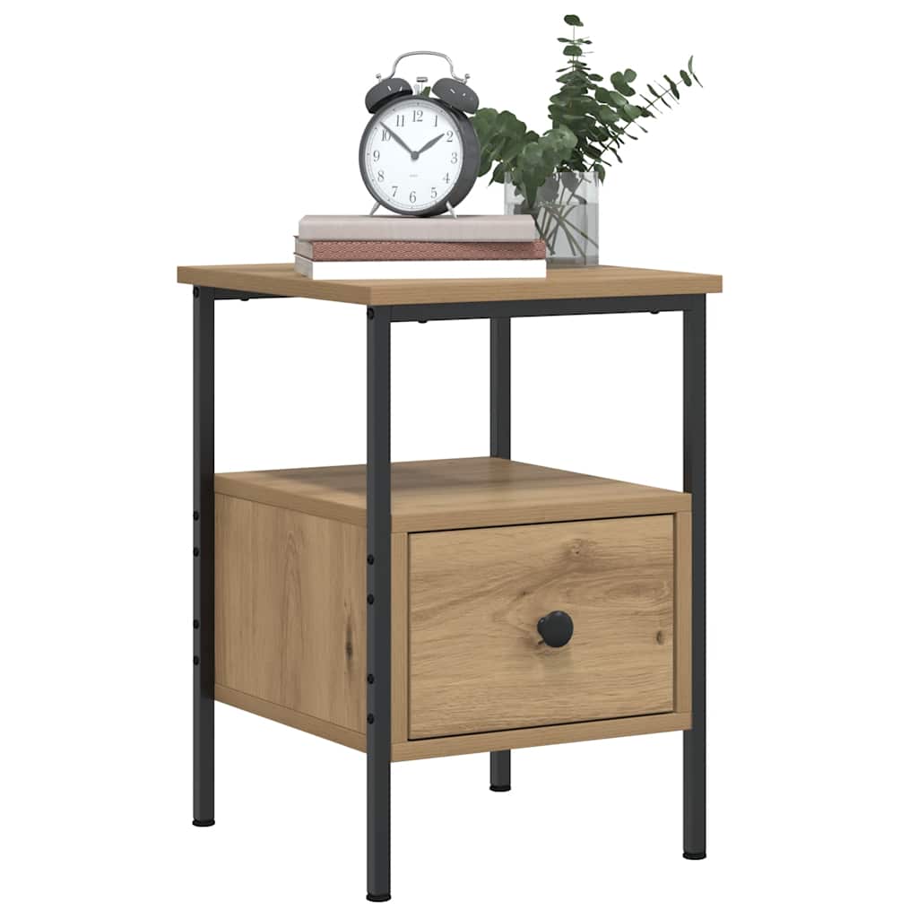 vidaXL Nachttisch Artisan-Eiche 34x36x50 cm Holzwerkstoff