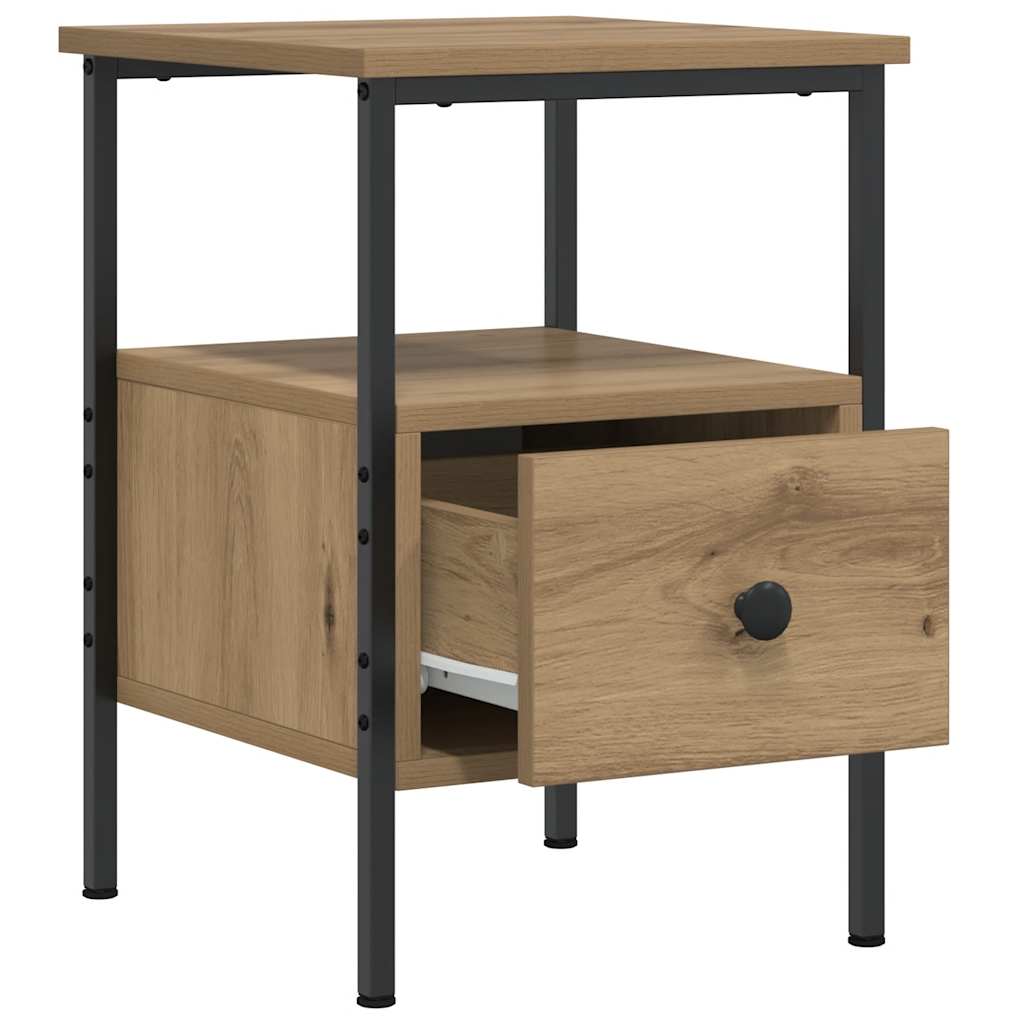 vidaXL Nachttisch Artisan-Eiche 34x36x50 cm Holzwerkstoff