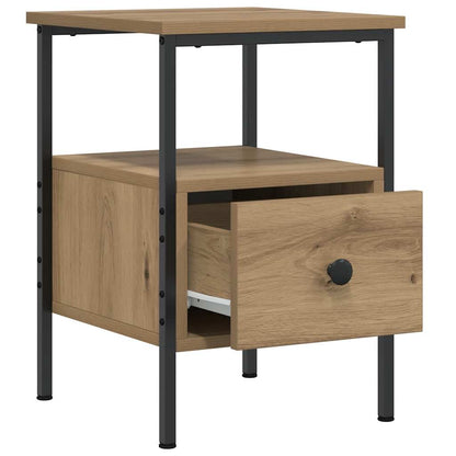 vidaXL Nachttisch Artisan-Eiche 34x36x50 cm Holzwerkstoff