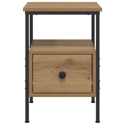 vidaXL Nachttische 2 Stk. Artisan-Eiche 34x36x50 cm Holzwerkstoff
