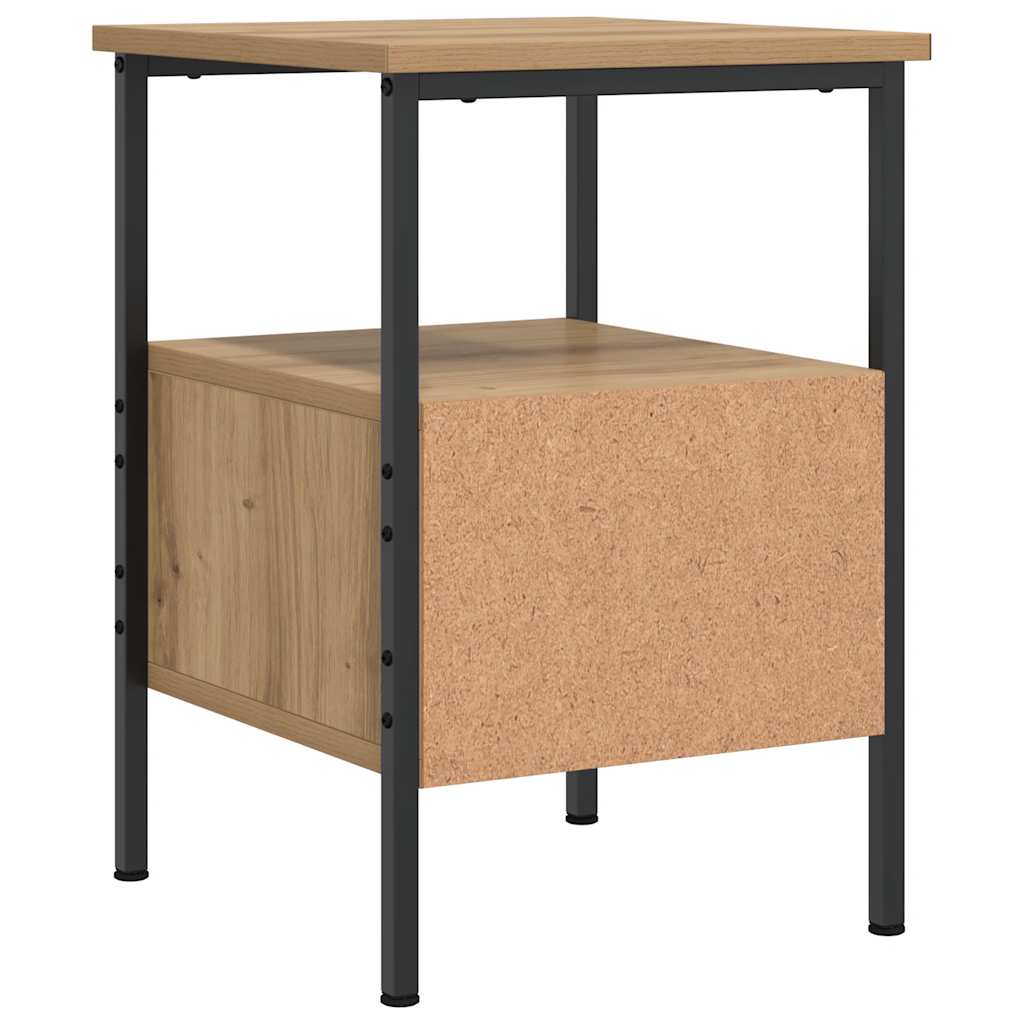 Nachttische 2 Stk. Artisan-Eiche 34x36x50 cm Holzwerkstoff