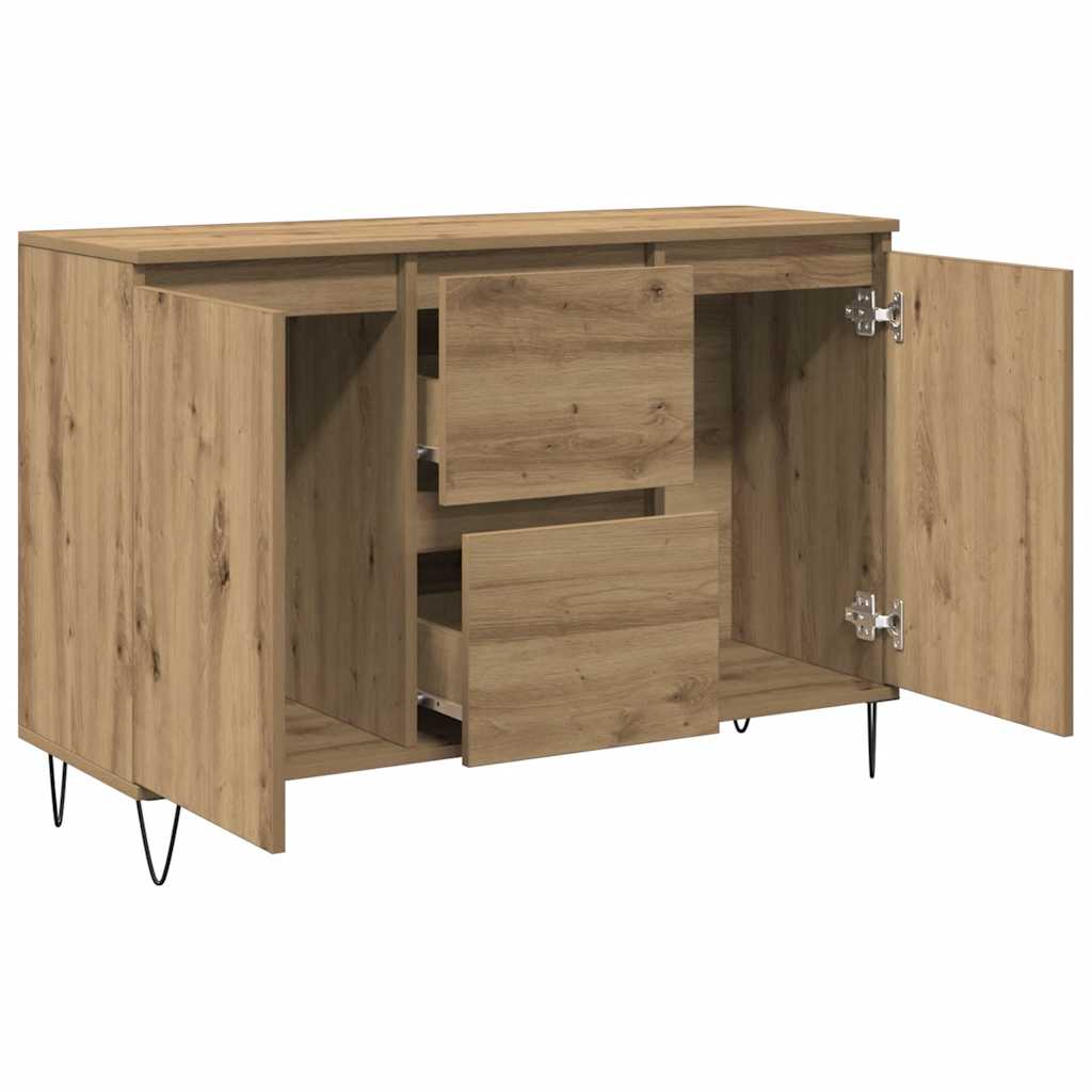 Sideboard Artisan-Eiche 101,5x35x70 cm Holzwerkstoff