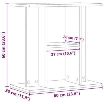 Aquariumständer Artisan-Eiche 60x30x60 cm Holzwerkstoff