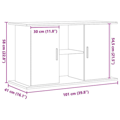 Aquariumständer Artisan Oak 101x41x58 cm Holzwerkstoff