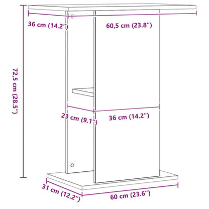 Aquariumständer Artisan Oak 36x60,5x72,5 cm Holzwerkstoff
