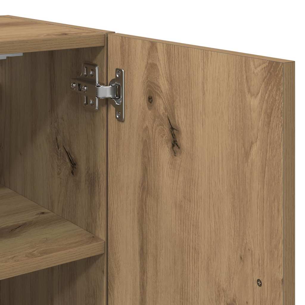 vidaXL Wandschrank Artisan-Eiche 60x31x70 cm Holzwerkstoff