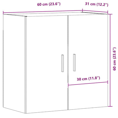 Wandschrank Artisan-Eiche 60x31x60 cm Holzwerkstoff