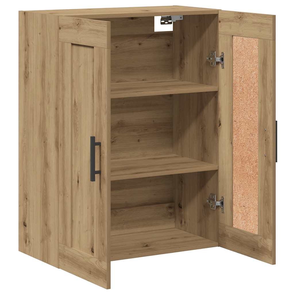 vidaXL Wandschrank Artisan-Eiche 69,5x34x90 cm Holzwerkstoff