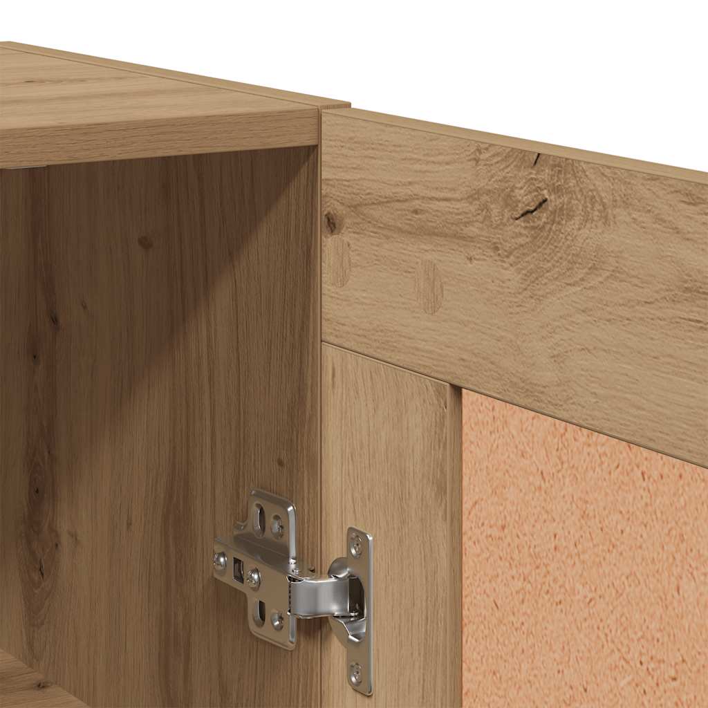 vidaXL Wandschrank Artisan-Eiche 69,5x34x90 cm Holzwerkstoff