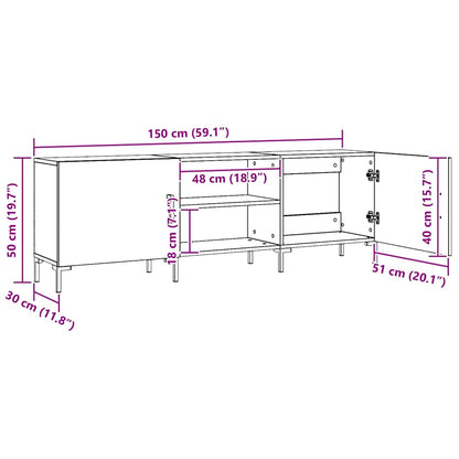 TV-Schrank Artisan-Eiche 150x30x50 cm Holzwerkstoff