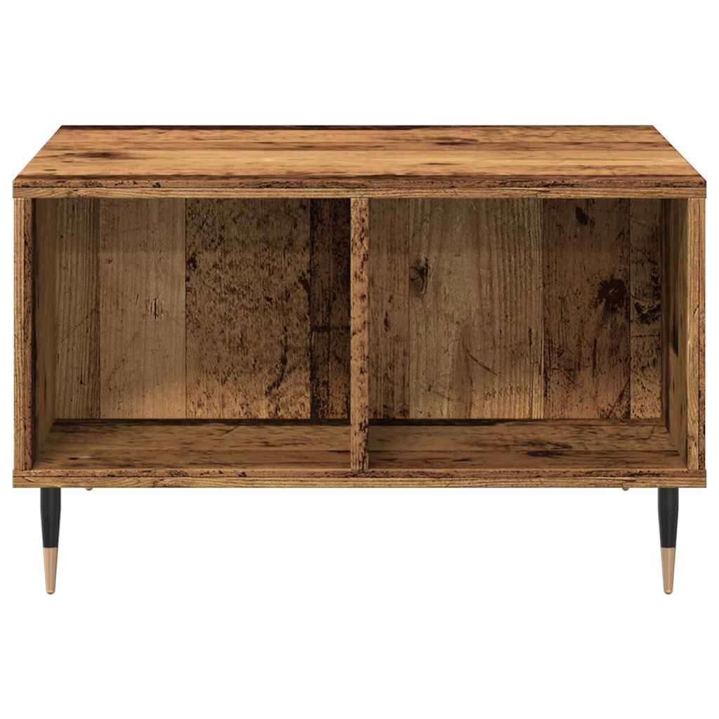 vidaXL Table basse aspect bois de récupération 60x50x36,5 cm bois d'ingénierie
