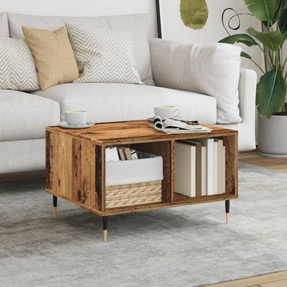 vidaXL Table basse aspect bois de récupération 60x50x36,5 cm bois d'ingénierie