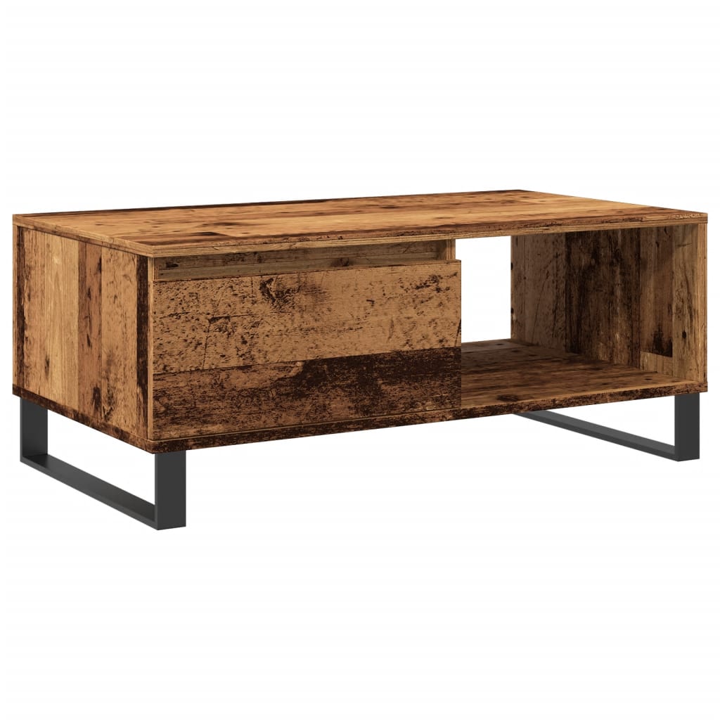 vidaXL Couchtisch Altholz-Optik 90x50x36,5 cm Holzwerkstoff