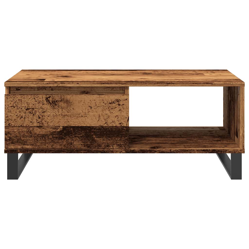 vidaXL Couchtisch Altholz-Optik 90x50x36,5 cm Holzwerkstoff