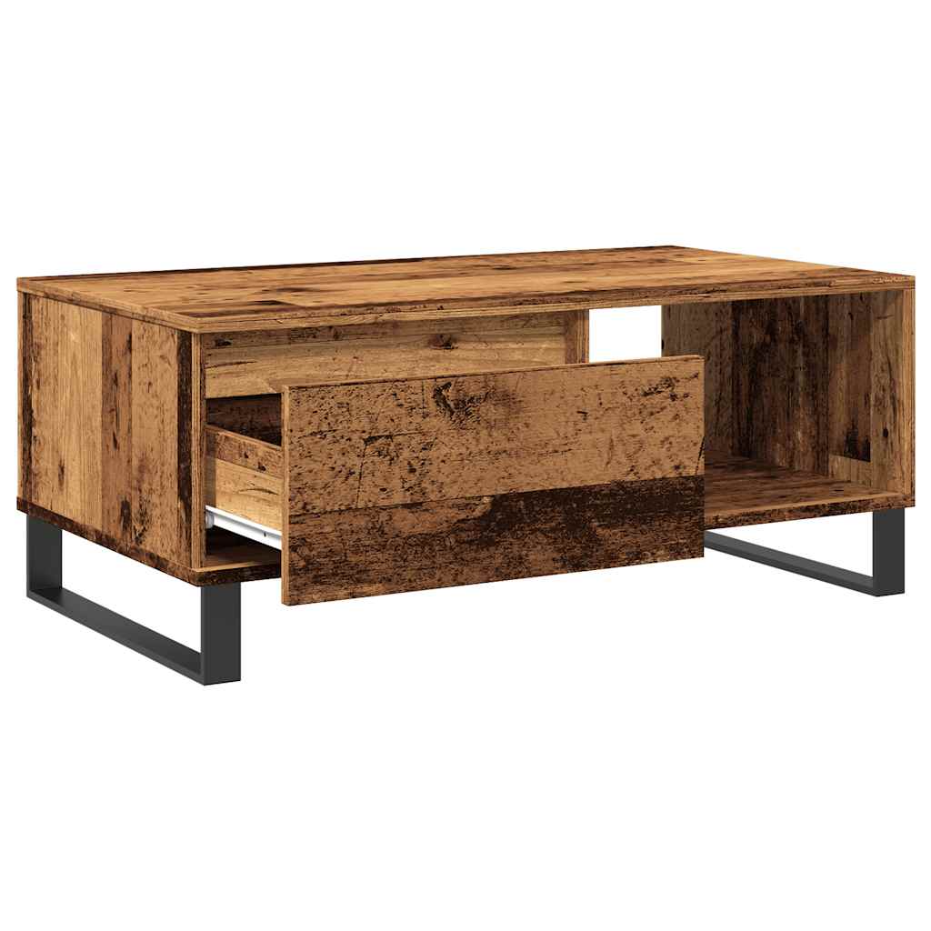 vidaXL Couchtisch Altholz-Optik 90x50x36,5 cm Holzwerkstoff