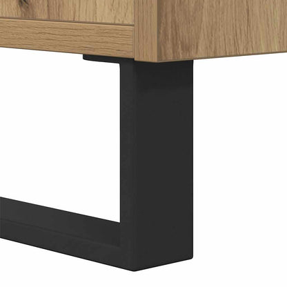 vidaXL Table basse chêne artisan 90x50x36,5 cm bois d'ingénierie