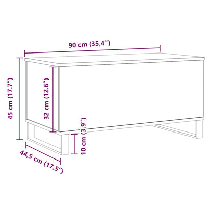 vidaXL Couchtisch Artisan-Eiche 90x44,5x45 cm Holzwerkstoff